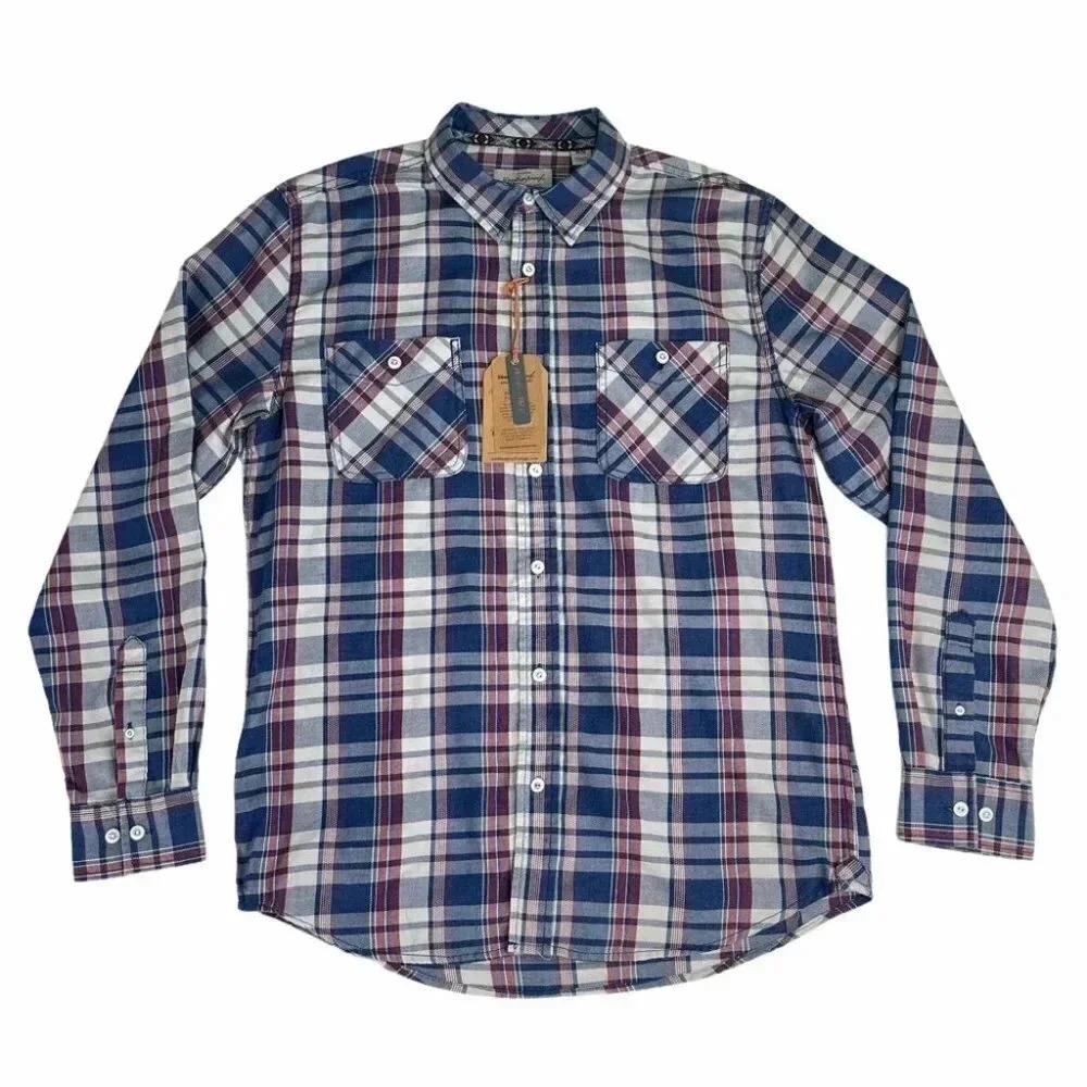 Weatherproof Vintage Burnout Patriot Men’s Flannel